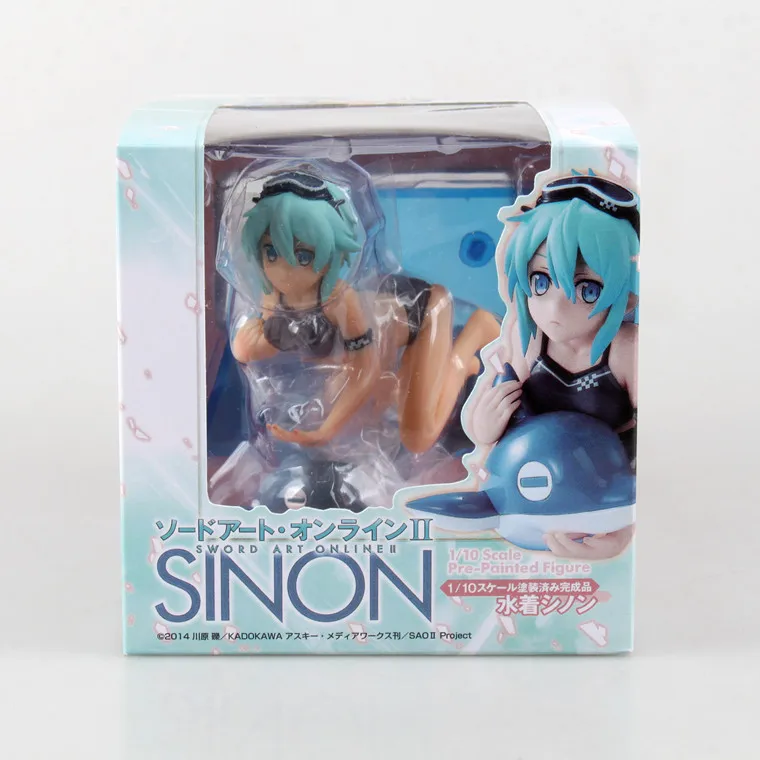 Экшн фигурка Sword Art Online Asada Sinon сексуальное бикини мультяшная кукла ПВХ 13 см