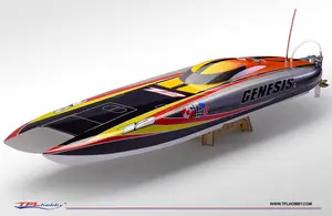 Genesis 1122 катамаран гоночная лодкаКорпус из стекловолокна с отделочной окраской