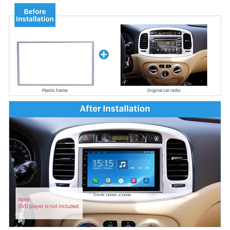 Seicane 2DIN черная Автомобильная рама Fascia Для KIA CEED 2010 2011 2012 CD проигрыватель панель Indash