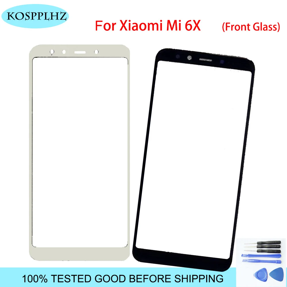 Черное/золотое 5 99 дюйма переднее внешнее стекло для Xiaomi mi 6x сенсорный экран
