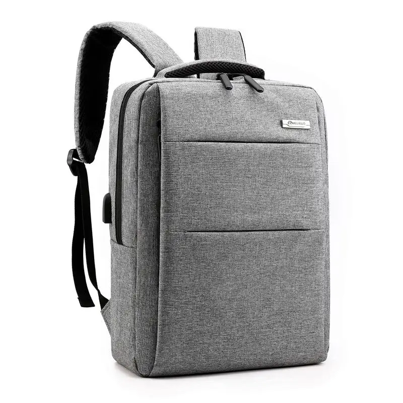 Модный рюкзак мужской рюкзак для ноутбука студенческий рюкзак Mochilas школьная сумка рюкзак через плечо сумка - Цвет: Gray