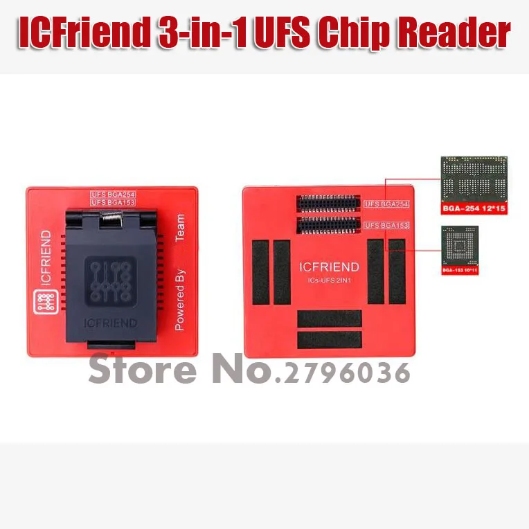 MOORC ICFriend UFS BGA 3 в 1 Поддержка NEC и 254 + 153 95 с Z3X легкий Jtag плюс коробка|Детали устройств