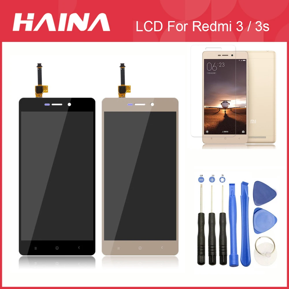 ЖК дисплей Hongmi 3 s для Xiaomi Redmi экран с сенсорным экраном и дигитайзером рамкой в