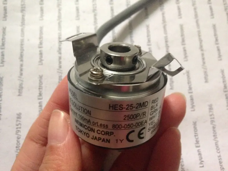 Новый вращающийся кодировщик NEMICON CORP HES-25-2MD 2500 P/R/импульсный | Электронные
