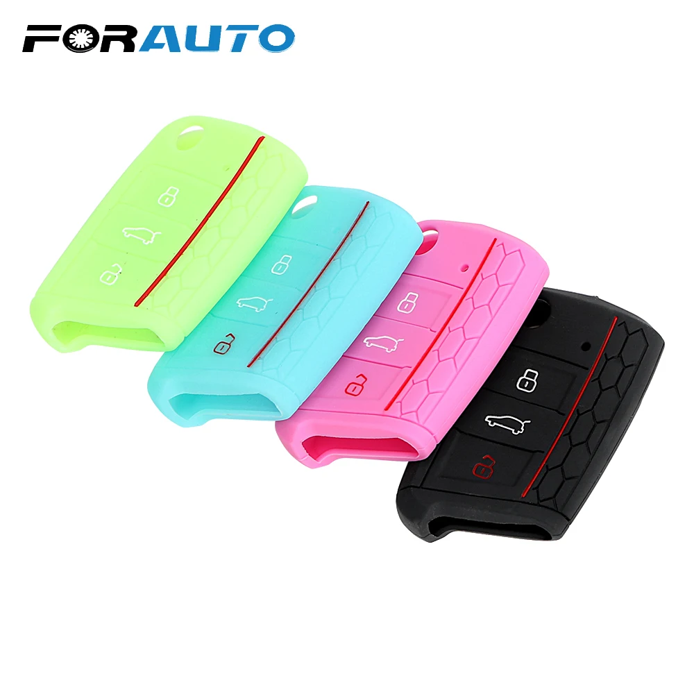 FORAUTO Силиконовая Защитная сумка для ключа чехол автомобильные аксессуары