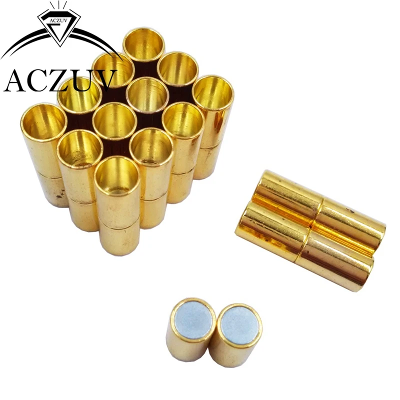 500 шт Позолоченные/бронзовые/Родиевые магнитные застежки ожерелье набор