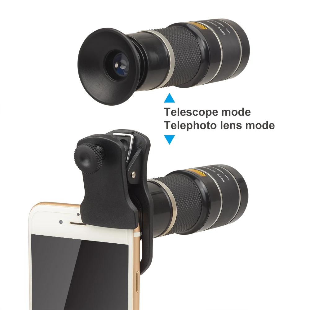 Монокулярный телескоп APEXEL Optic 20X мини-объектив для iPhone X 7 8 plus Samsung другого