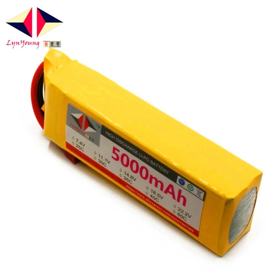 HX Lipo батарея 5S 18 5 V 5000mah 40C для радиоуправляемого дрона квадрокоптера вертолета