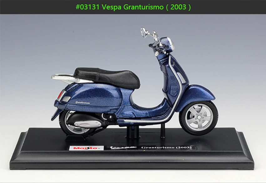 MAISTO 1:18 Vespa Granturismo(2003) литой мотоцикл из сплава модель гибкие вращающиеся колеса игрушки для детей Подарки Игрушка коллекция
