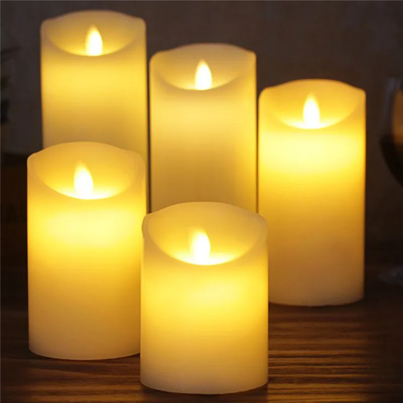 Новинка Светодиодная свеча с длительным ярким светом беспламенные светодиодные