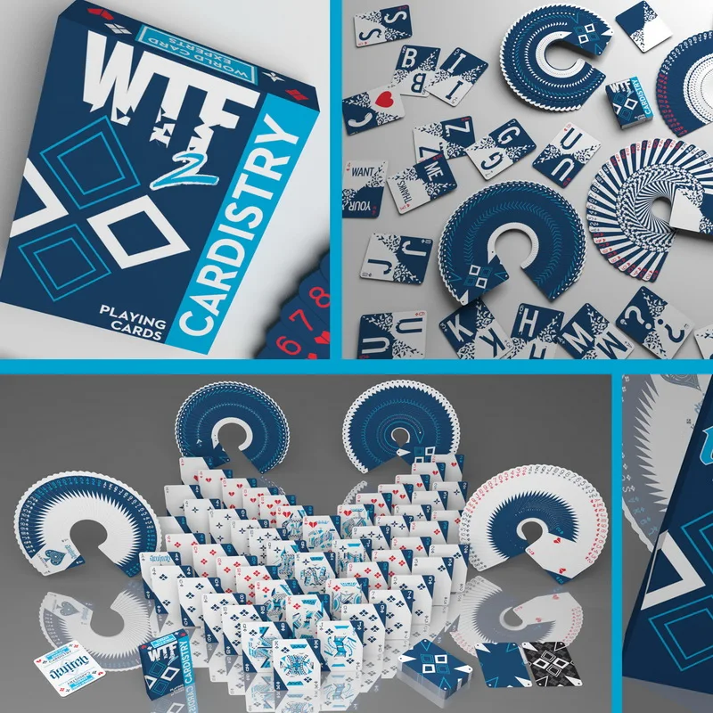 1 шт. WTF 2 Cardistry игральные карты размер колода покера USPCC пользовательский