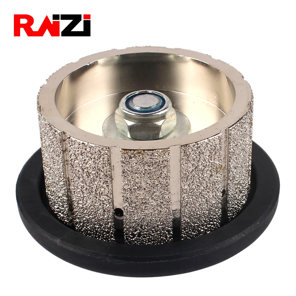 Raizi Z30 Straight Vacuum Brazed Granite Marble Diamond Hand Profile Wheels 5/8-11