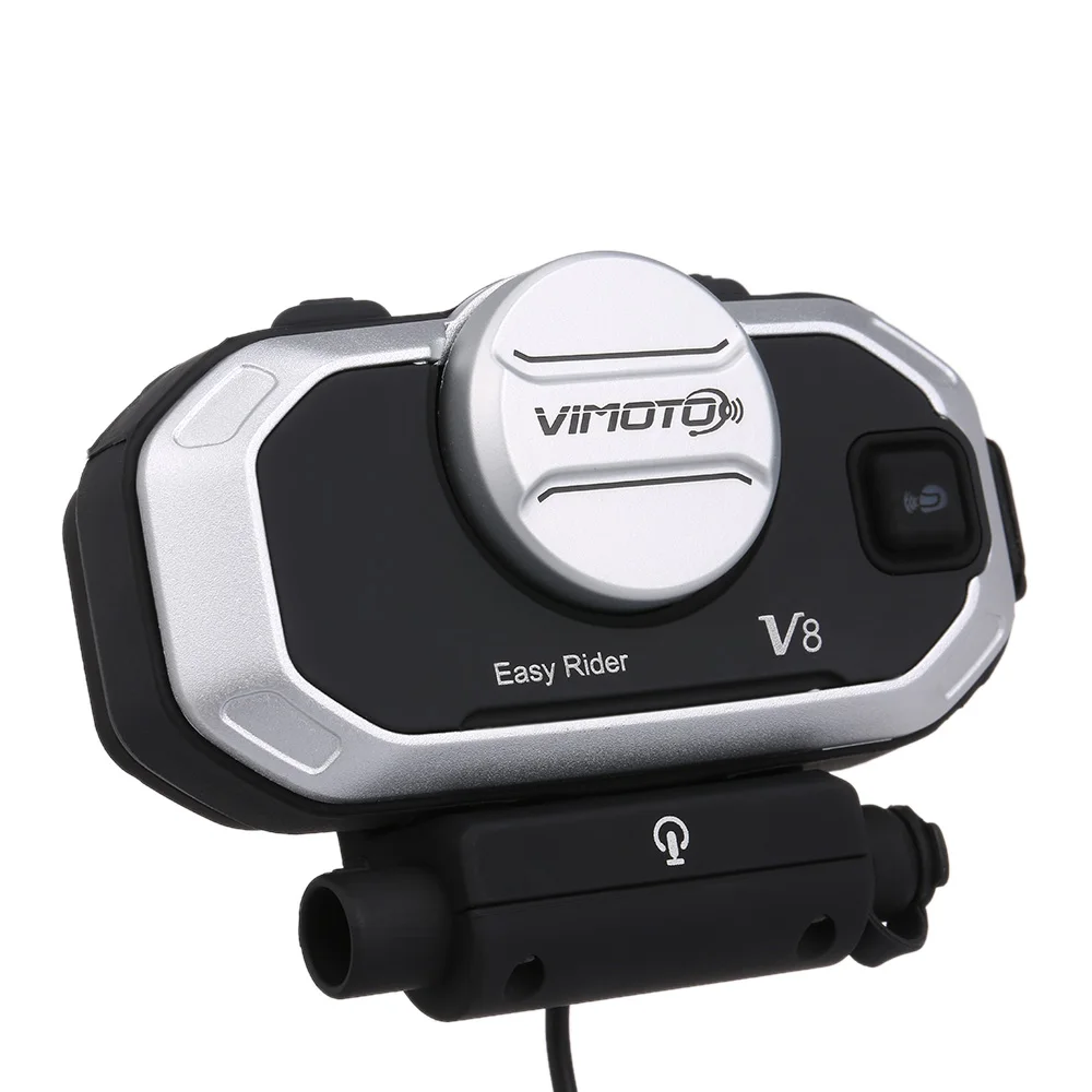 Bluetooth гарнитура для мотоциклетного шлема V8 водонепроницаемое переговорное
