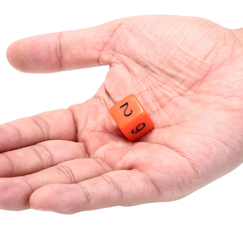 Набор из 10 D6 игральных костей шестисторонний черный с белыми цифрами для веселых вечерние доски для клубов и пабов для ролевых игр 16 мм аксессуары