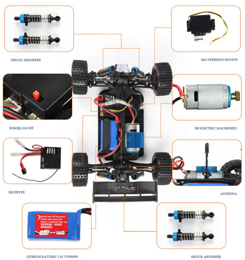 Модернизированный Wltoys A959-B A979-B Радиоуправляемый скоростной автомобиль 70 км/ч 85 км/ч Радиоуправляемый скоростной гоночный автомобиль высокоскоростной автомобиль ударопрочный внедорожный подарок VS 9115 автомобиль