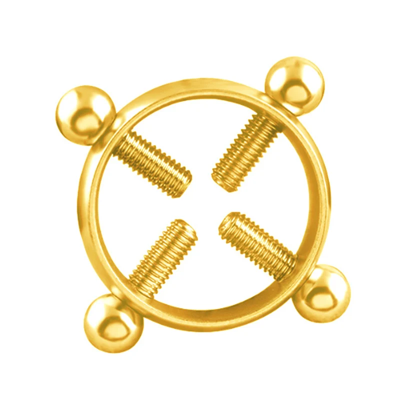1 Pcs Round Non-Piercing Nipple Ring Body Piercing Jewelry Fake Surgical Steel CX17 | Украшения и аксессуары