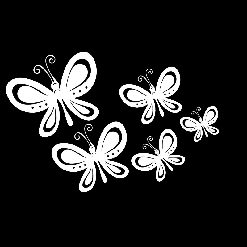 Декоративные наклейки для кузова автомобиля с изображением бабочки 20 х13 см|stickers