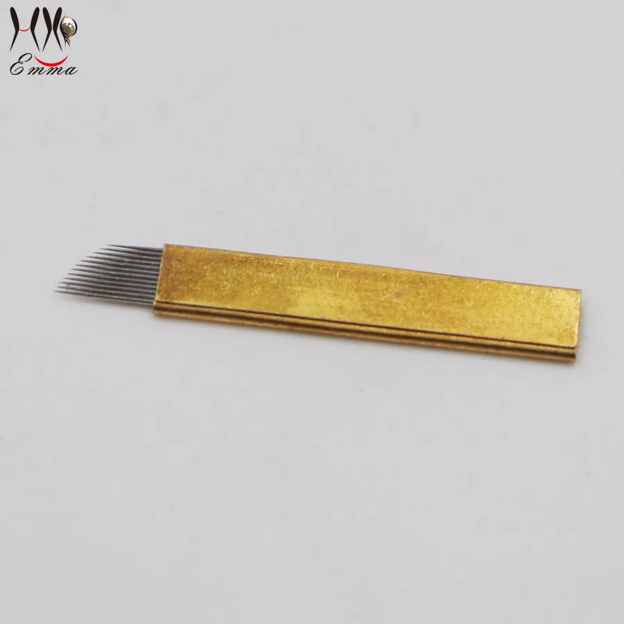 Лезвия для перманентного макияжа 12 пин 100 шт.|14 needle|needles for tattoopcd |