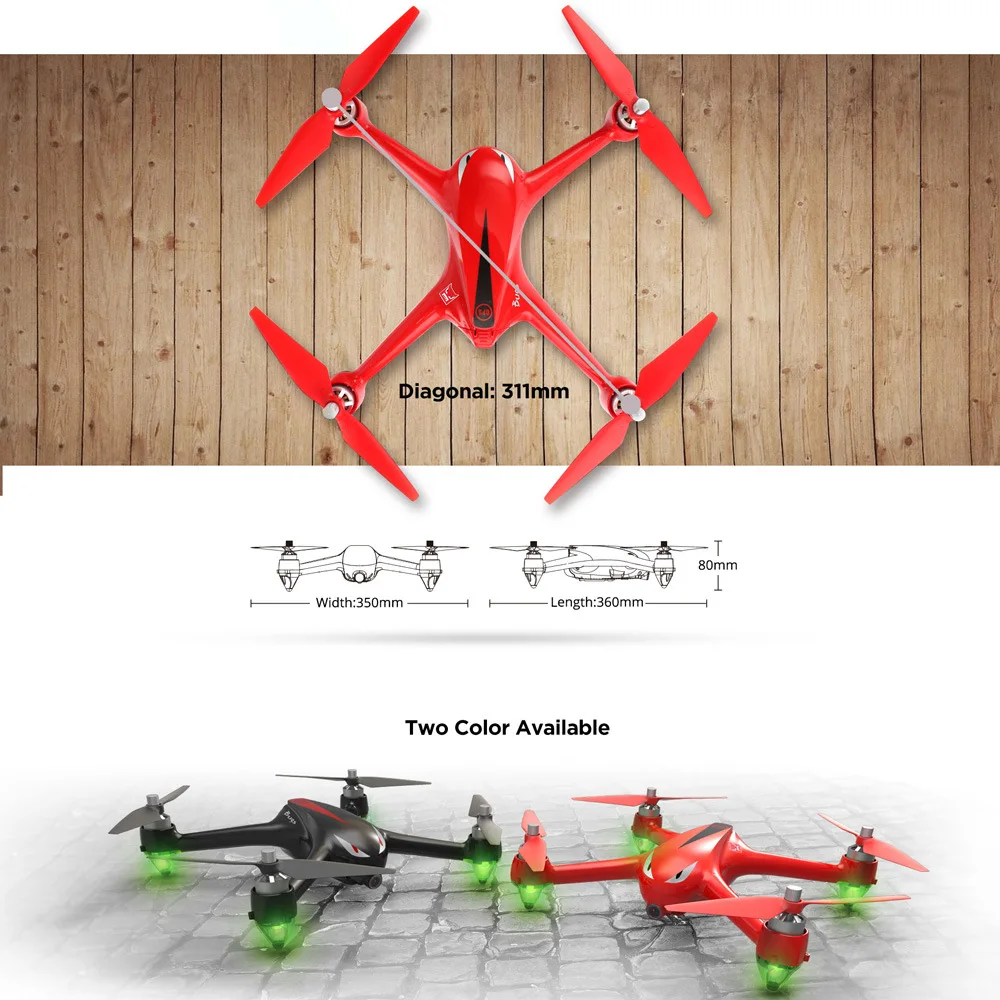 MJX ошибки 2 Вт и b2w GPS дроны FPV-системы Радиоуправляемый Дрон с 1080 P HD Камера 5.0 г