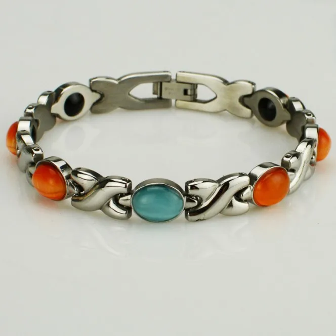 Free shipping health magnetic opal love bracelet s353 | Украшения и аксессуары
