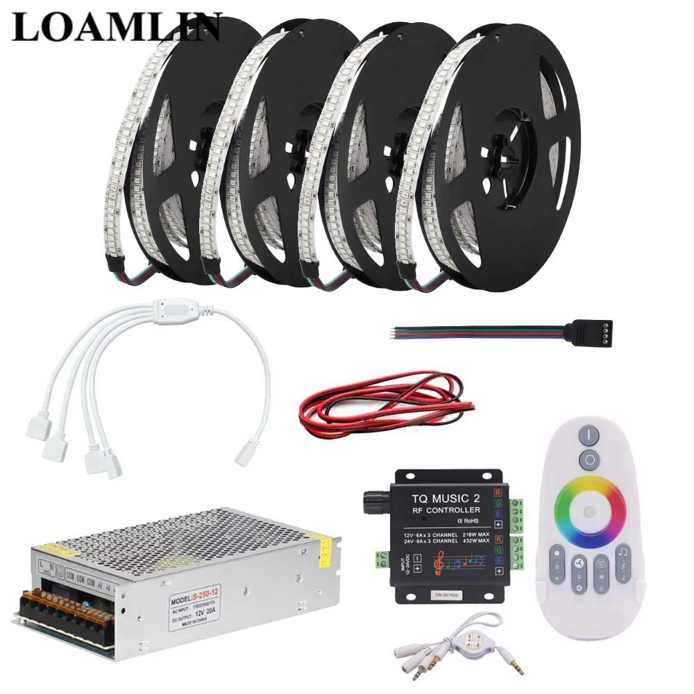 RGB Светодиодная лента 2835SMD 234 светодиодов/м гибкая лампа с TQ Music2 RF Led контроллером