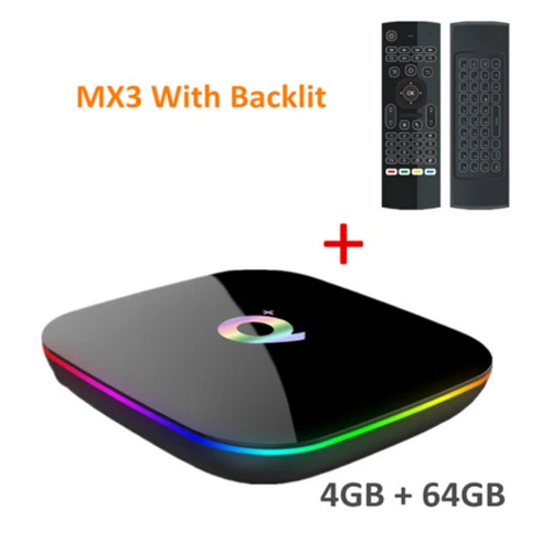 4G 64G MX3 no voice Q Plus Смарт ТВ приставка Android 9,0 ТВ приставка 4 Гб ОЗУ 32 Гб 64 Гб ПЗУ 6K H.265 USB3.0 Netflix Allwinner H6 PK T95Q s905x2 приставка - Цвет: 4G 64G MX3 no voice