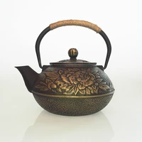 0 9l peony iron cast iron teapot south iron teapot home furnishing taste ornaments