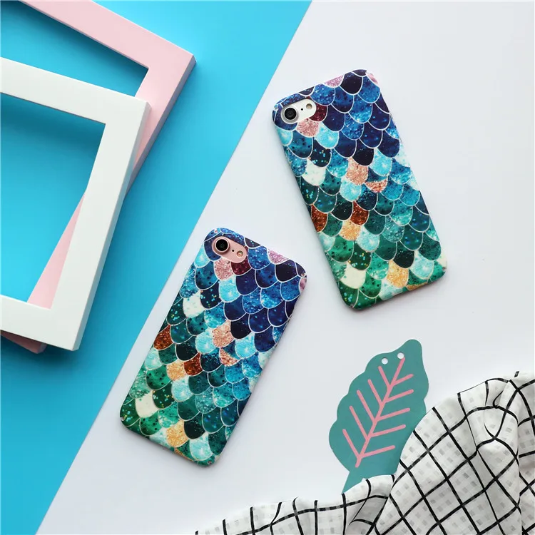 5 шт. чехлы для iPhone X с изображением чешуи русалки|case for iphone|cases wholesalecase |