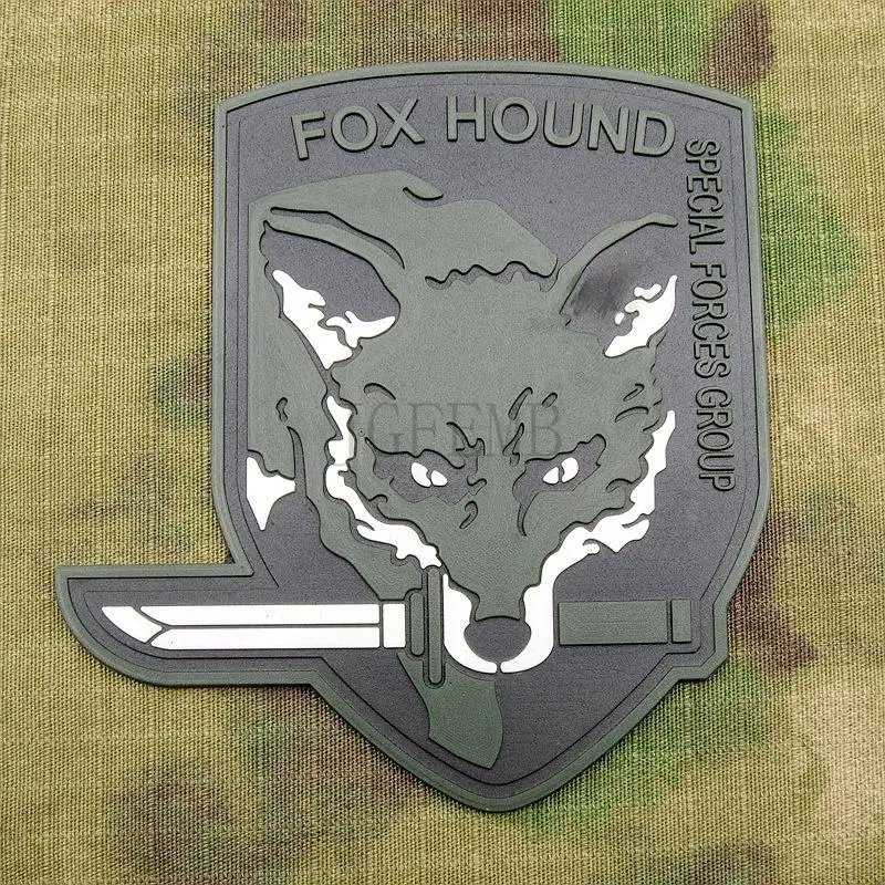 Зеленый MGS FOXHOUND специальная группа силы 3D ПВХ патч PB1424|3d pvc patch|patches patchespatch 3d |