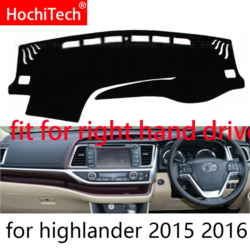 Чехлы на приборную панель автомобиля для Toyota Highlander 2015 2016 правый и левый руль |