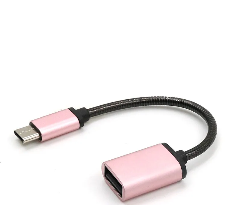 100 шт. OTG-адаптер с портом USB Type-C для Samsung S8 Xiaomi Nexus 5X 6P 2 0 | Электроника