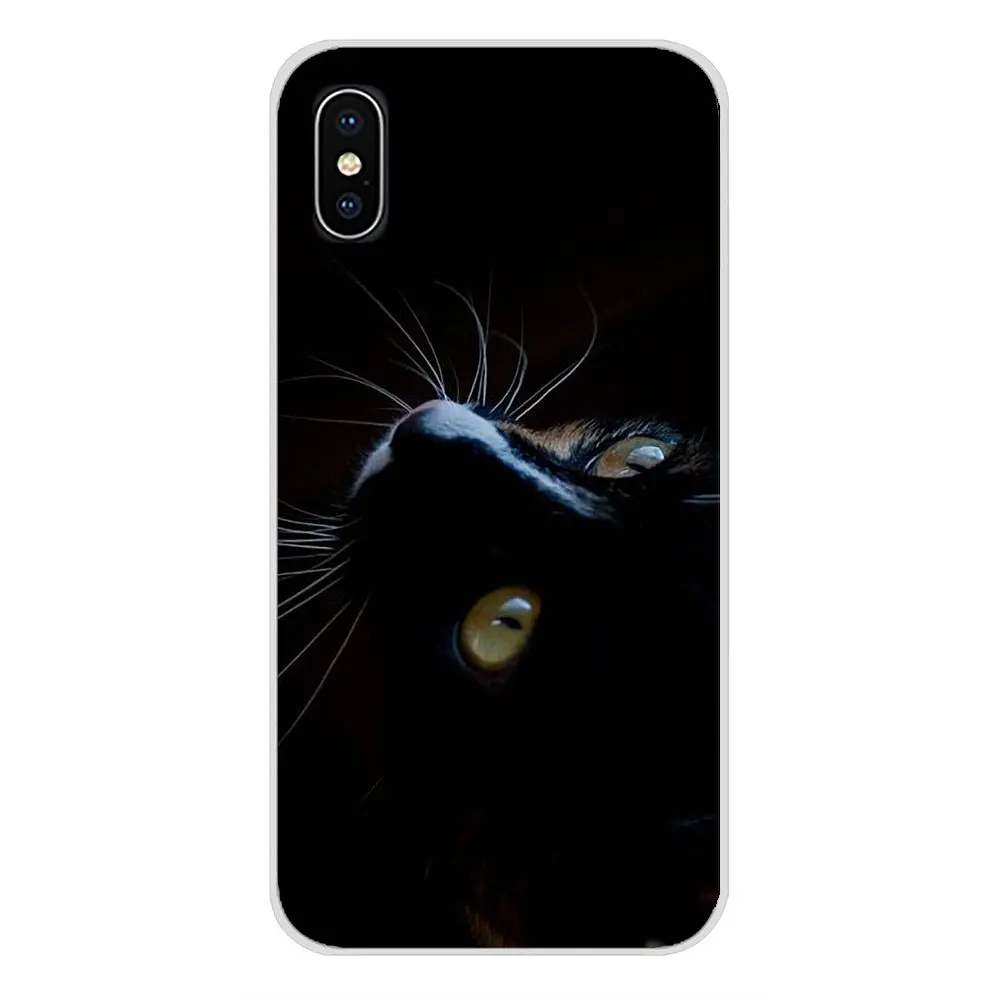 Для Oneplus 3T 5T 6T Nokia 2 3 5 6 8 9 230 3310 1 7 Plus 2017 2018 Черные кошачьи глазки прозрачные мягкие