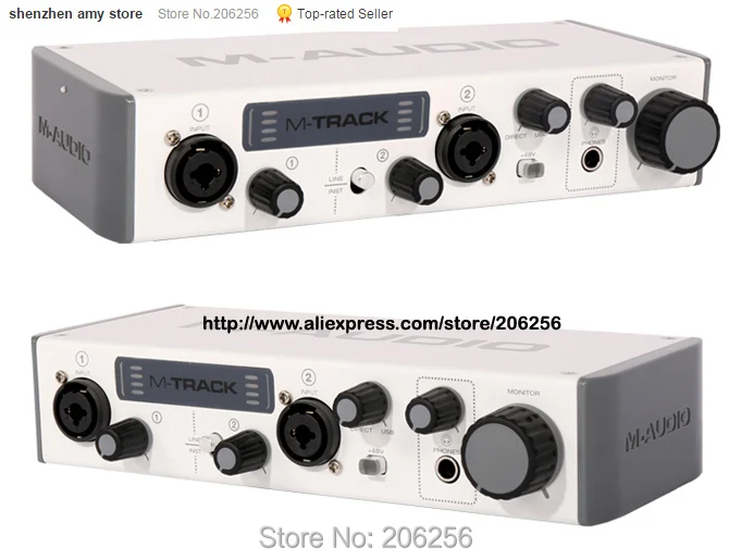 M audio TRACK II 2 usb Аудио Звуковая карта внешняя 2in out профессиональный вокальный