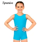 Детский гимнастический купальник из спандекса, без рукавов