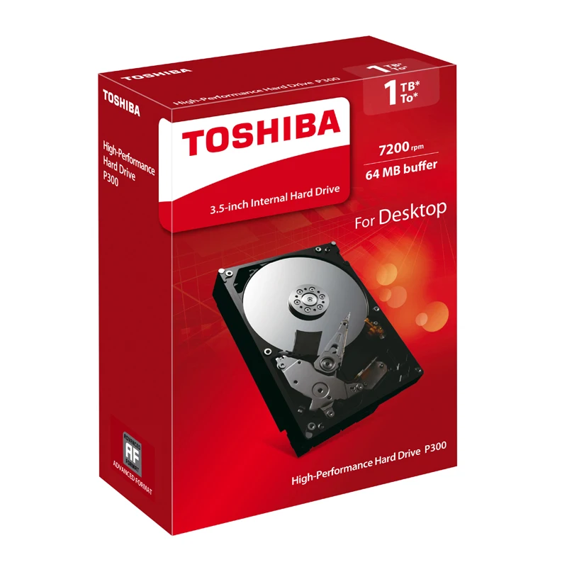 Внутренний жесткий диск Toshiba HDWD110AZSTA 1 ТБ 3 5 дюйма SATA 0 7200 об/мин 64 Мб кэш серия P300 для