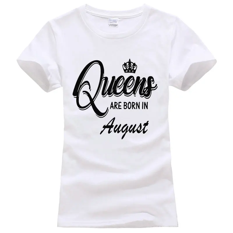 Заказ Хорошего Качества футболка шеи экипажа Queens рождаются в ноябре короткие