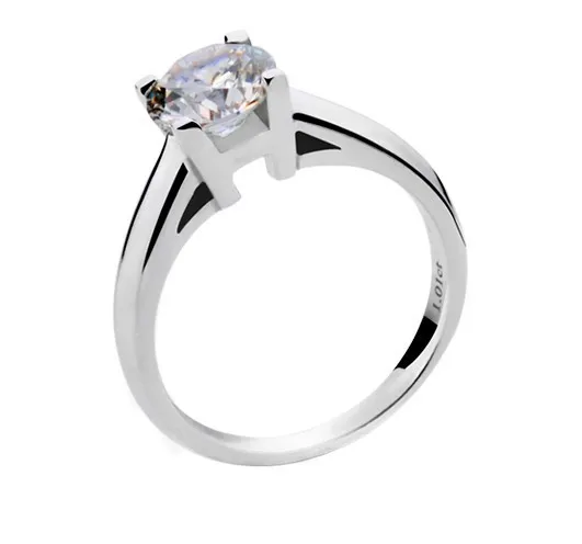 

Brief style 1.01Ct Ring for women Engagement 925 Sterling Silver Diamond Ring Luxury Quality Never Tarnish