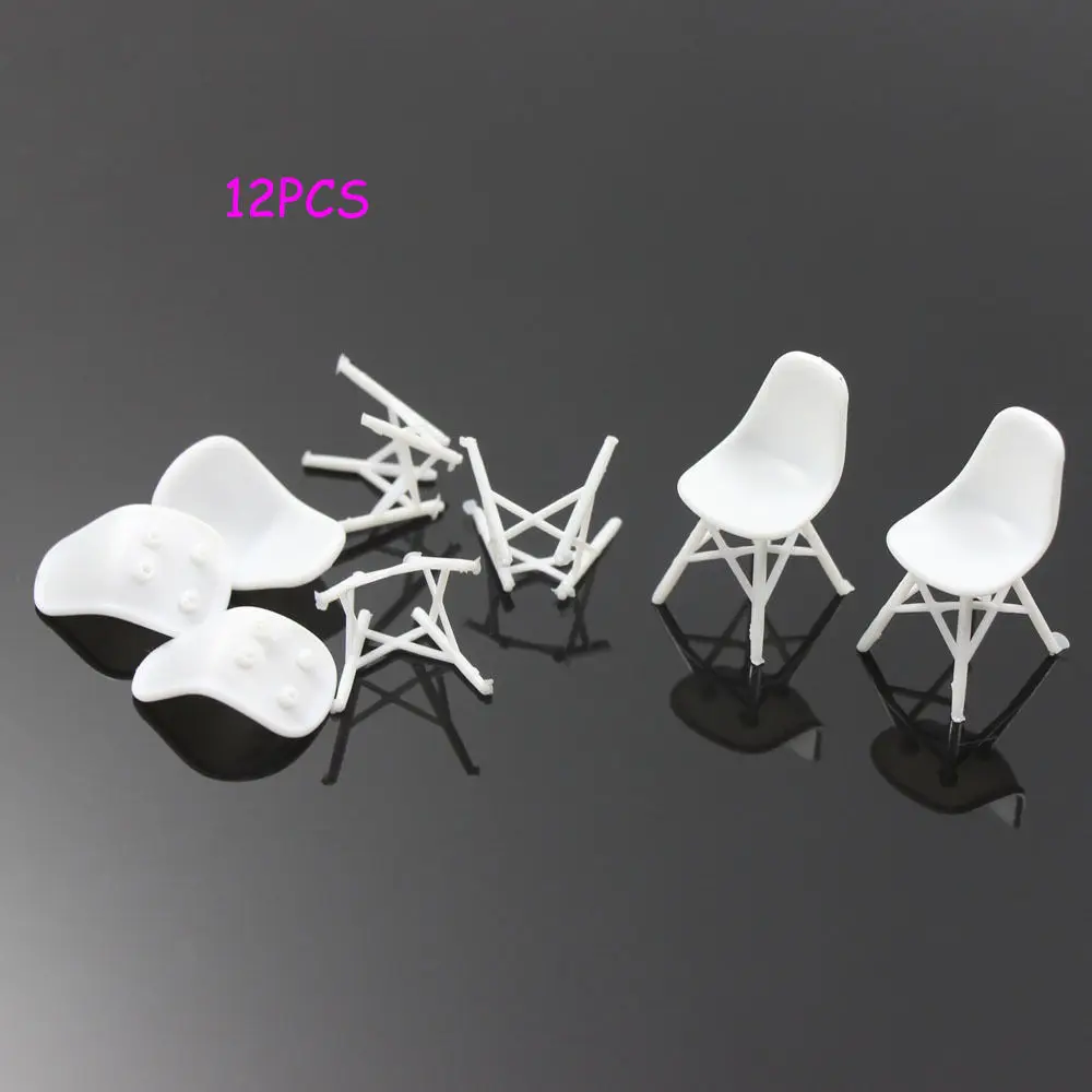 12 шт. модель железнодорожной железной дороги стул отдыха диван скамья пейзажа 1:32G