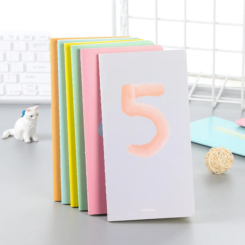 Корейский Канцелярские Мини Kawaii номер Тетрадь блокноты Творческий журнал Книги