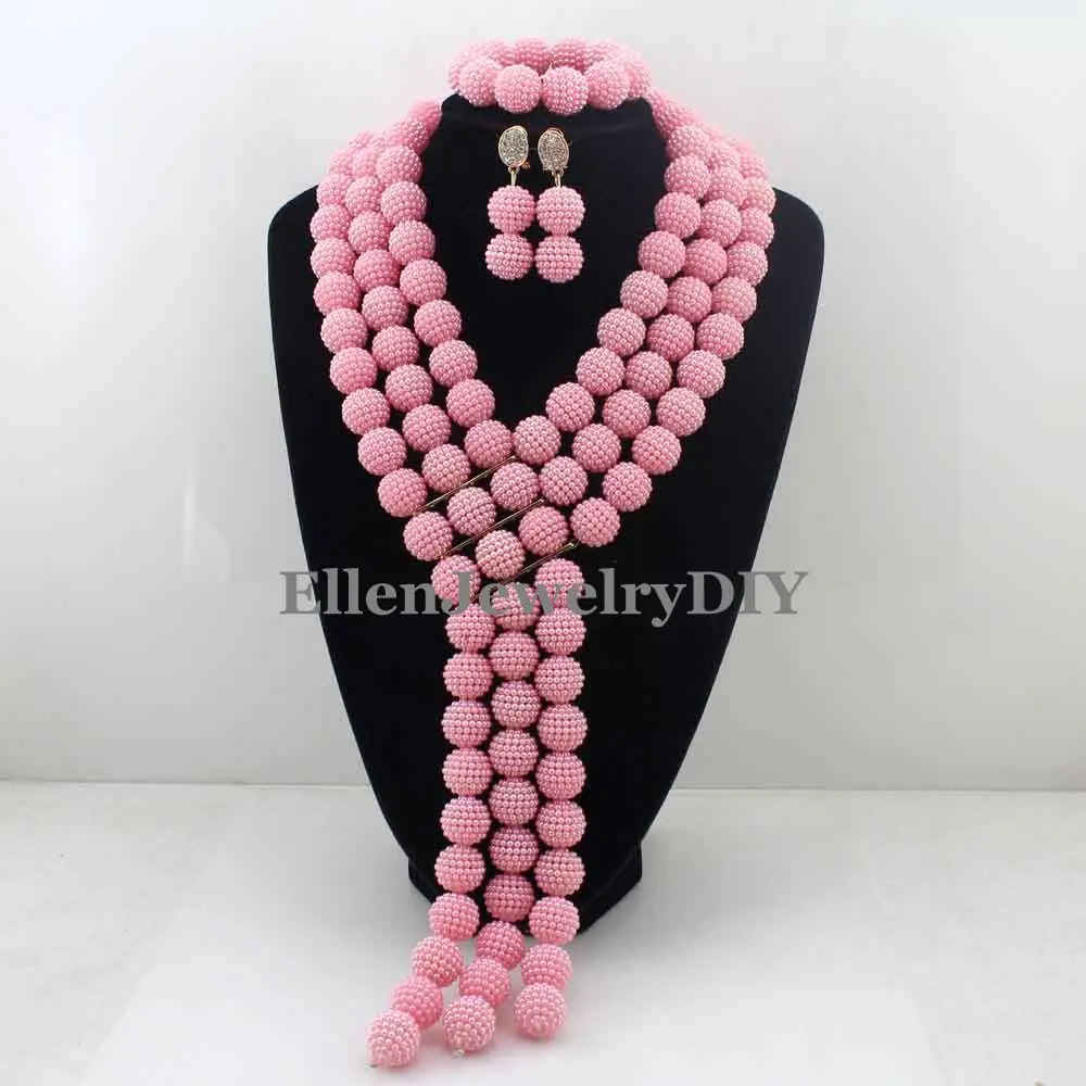 Красивый Африканский Свадебный комплект ювелирных изделий нигерийский костюм