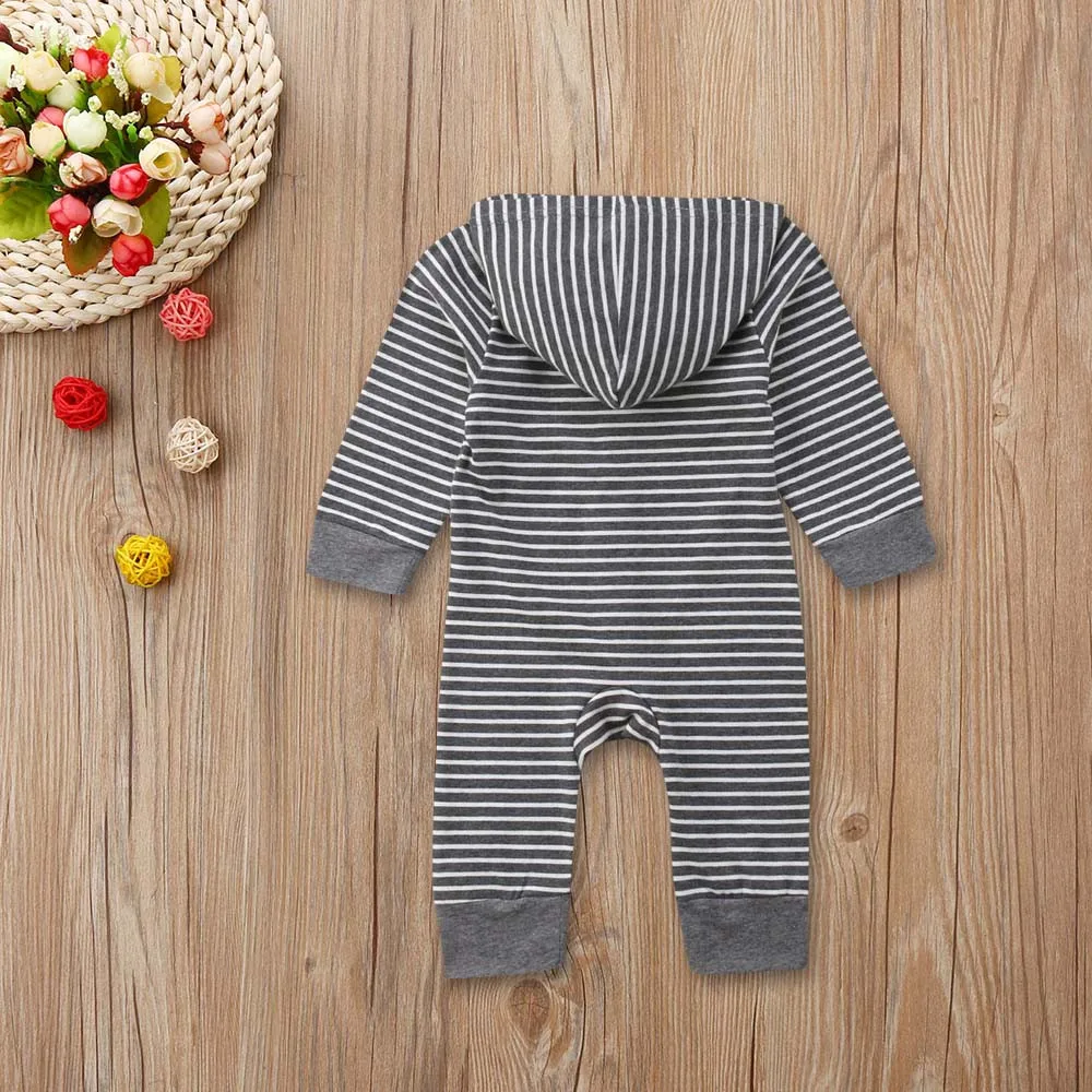 Комбинезон для новорожденных девочек и мальчиков комбинезон с капюшоном