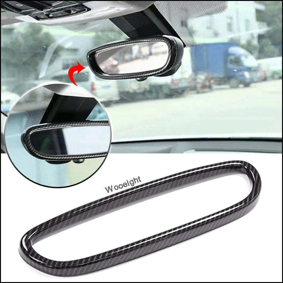 

Wooeight зеркало заднего вида из углеродного волокна для салона автомобиля аксессуары для BMW 1 2 серии X1 2016 2017 2018 2019