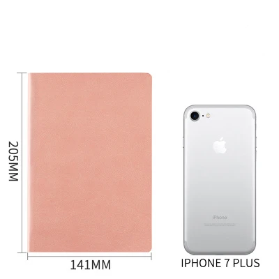 Pink A5, чистый цвет, твердый переплет, в горошек, для школы, офиса, блокнот, канцелярские принадлежности, пустая линия, в сетку, в горошек, программа, хороший планировщик, журнал поставок, подарок - Цвет: Pink