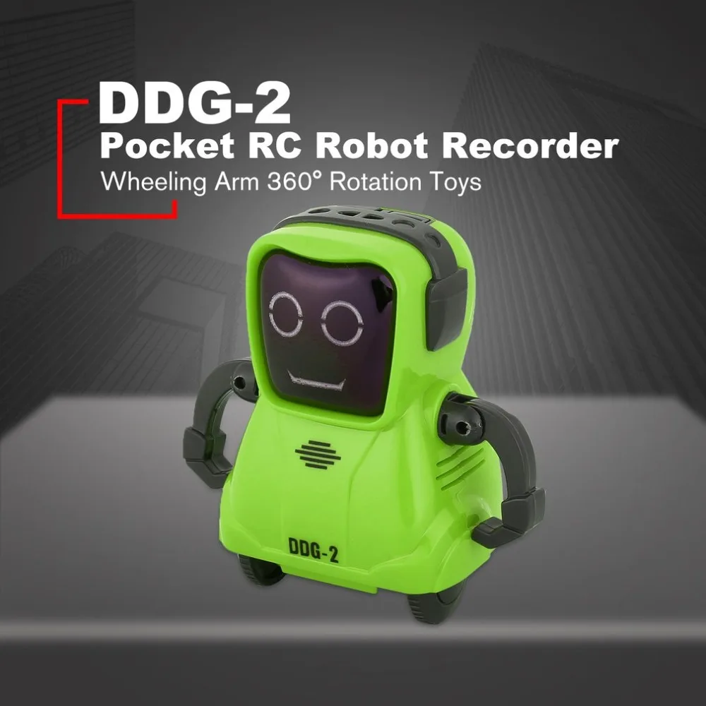 DDG-2, умный мини карманный диктофон, радиоуправляемый робот-регистратор, Свободно вращается на 360 градусов, игрушки для детей, подарок