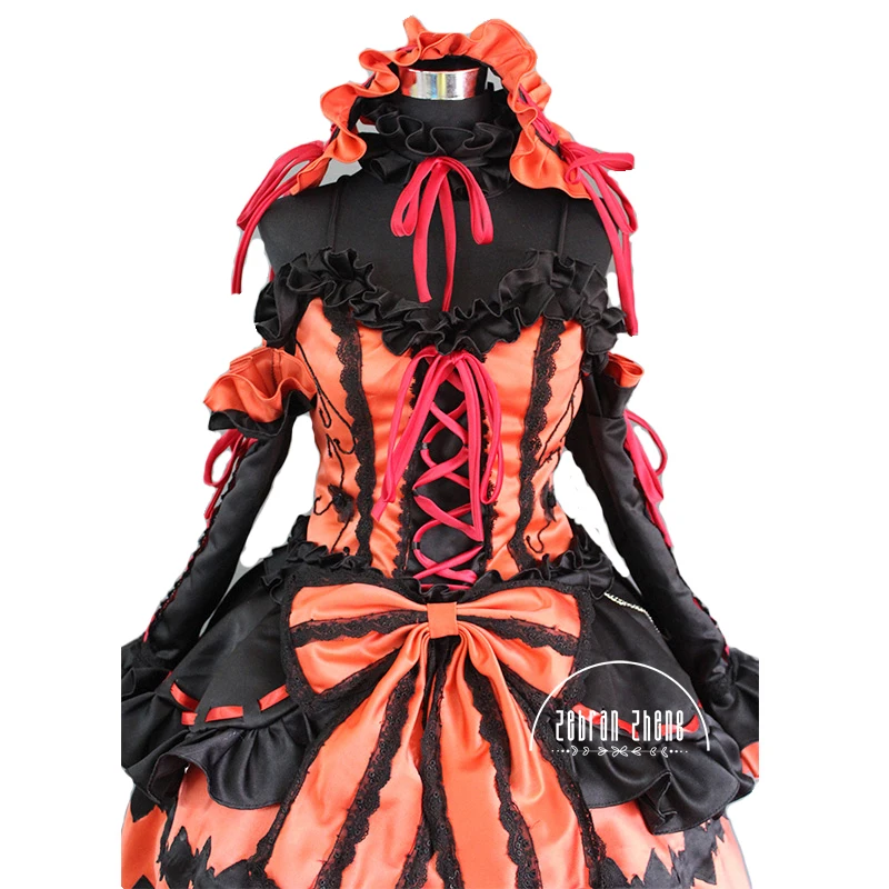 Фото Новое поступление, костюм для косплея Date A Live Tokisaki Kurumi, костюм для Хэллоуина, платье для женщин и девочек, индивидуальный заказ №1
