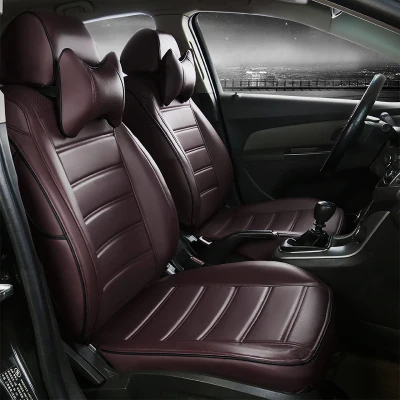Автомобильные Кожаные чехлы для сидений автомобиля Cadillac CTS CT6 SRX DeVille Escalade SLS ATS-L/XTS