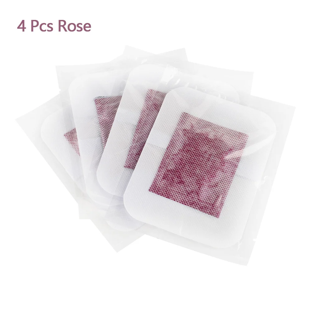 4 Pcs Rose 4 шт. новые Детокс ноги патч тела для расслабленного похудения травяные, для похудения стельки инструменты для здравоохранения - Цвет: 4 Pcs Rose