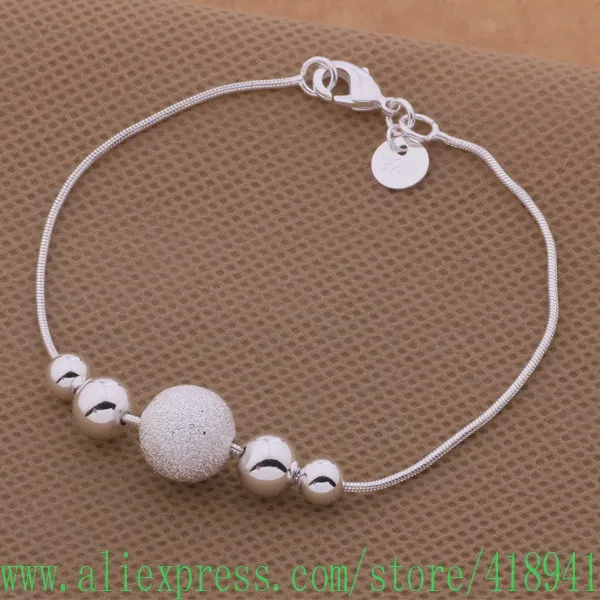 Бесплатная доставка браслет с серебряным покрытием посеребренное покрытие