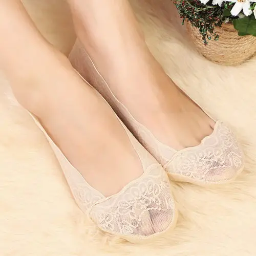 1 пара женские хлопковые нескользящие носки невидимки|socks ladies|cotton lace antiskidwomen socks |