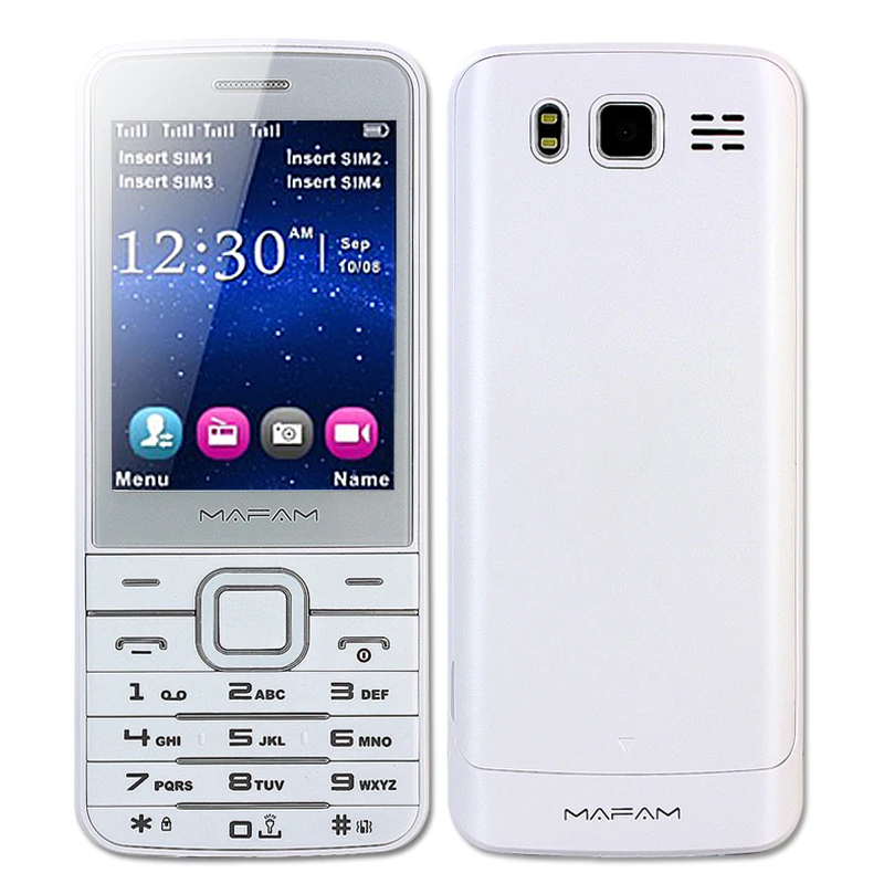 MAFAM Quad 4 SIM четыре в режиме ожидания пластиковый тонкий для мобильных телефонов